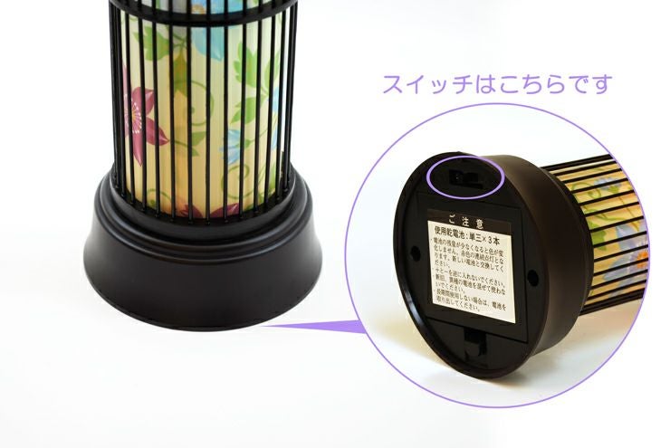 盆提灯・盆用品 モダン盆提灯 コードレス 夢灯り クレマチス | 仏壇