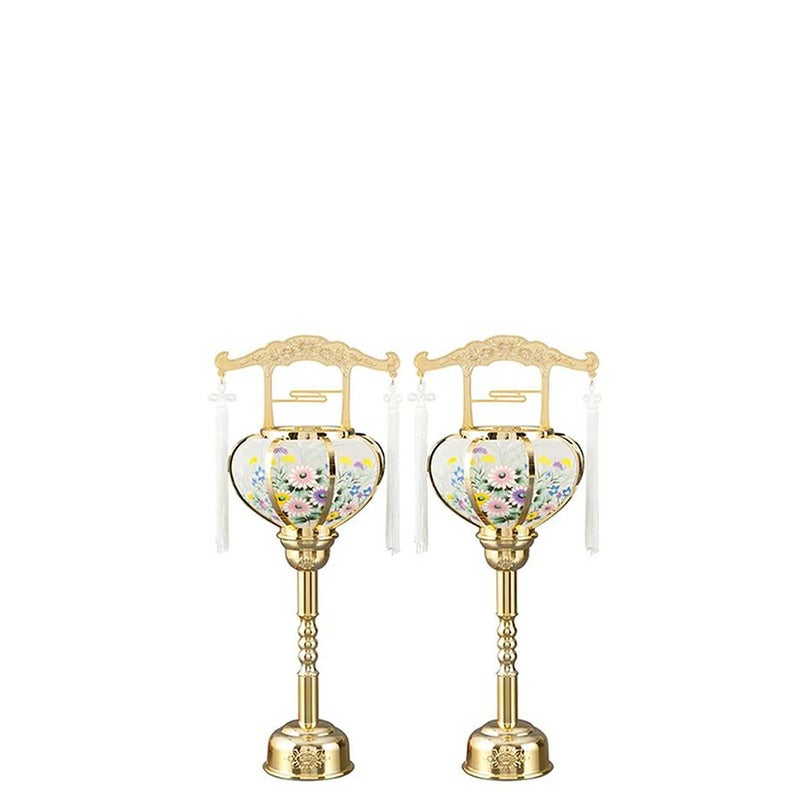 霊前灯 張１号　ゴールド　金色