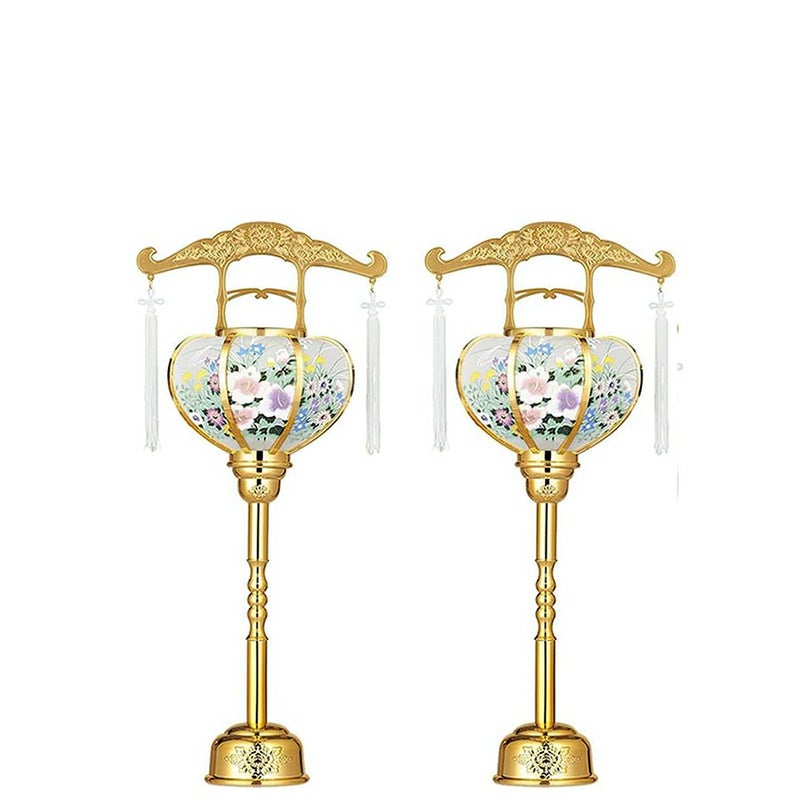 霊前灯 張3号　ゴールド　金色