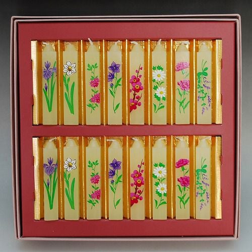 蜜蠟 小夕映 16本入 絵ローソク 絵柄