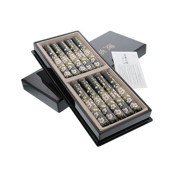 進物用線香 特撰 淡墨の桜 塗箱