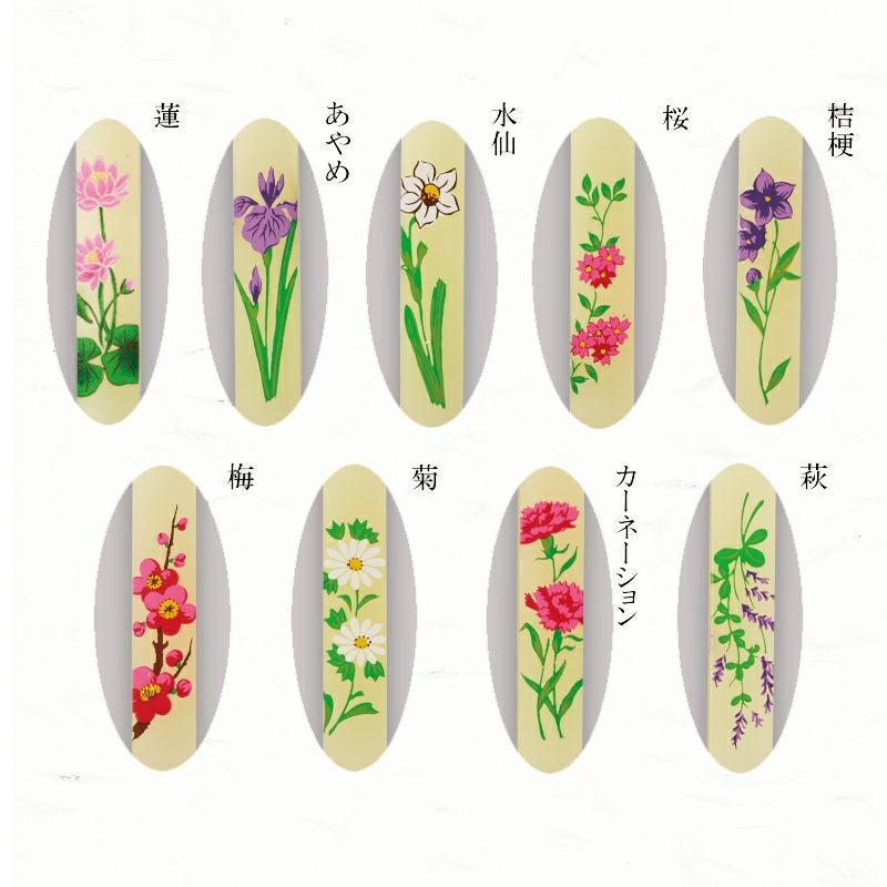 蜜蠟　花てまり8本入　絵ローソク　絵柄